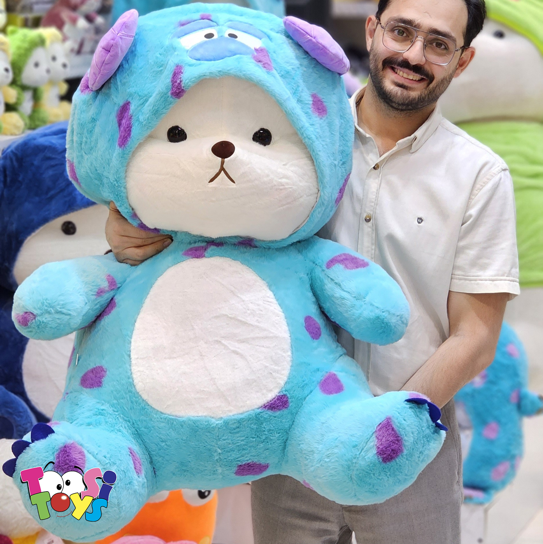 عروسک خرس لباس سالیوانی