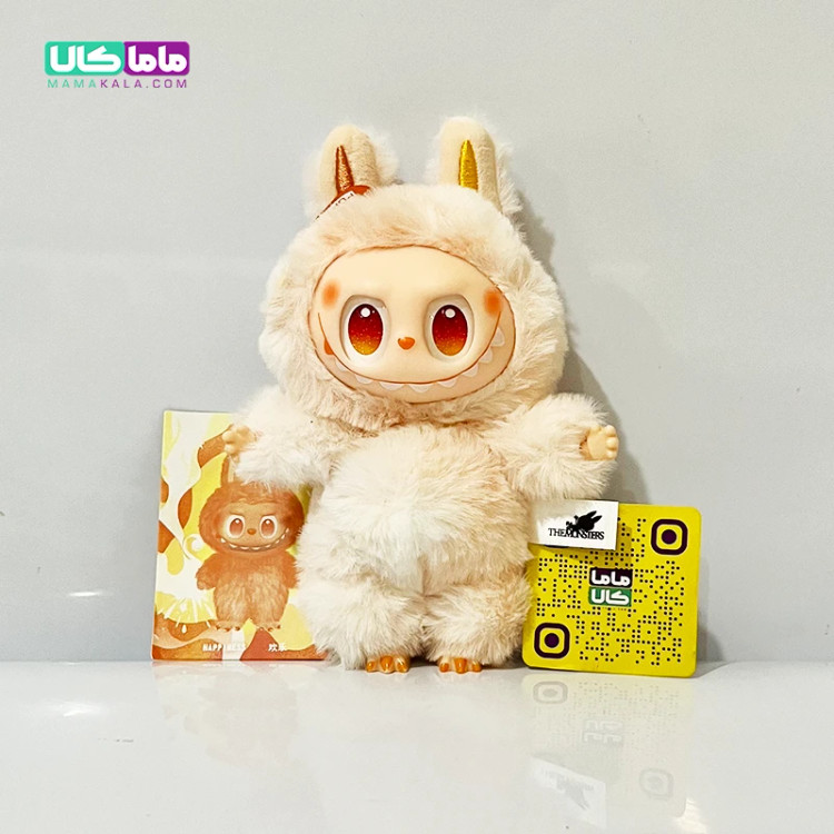 عروسک لابوبو مانستر انرژی زرد 👹 برند پاپ مارت اصل