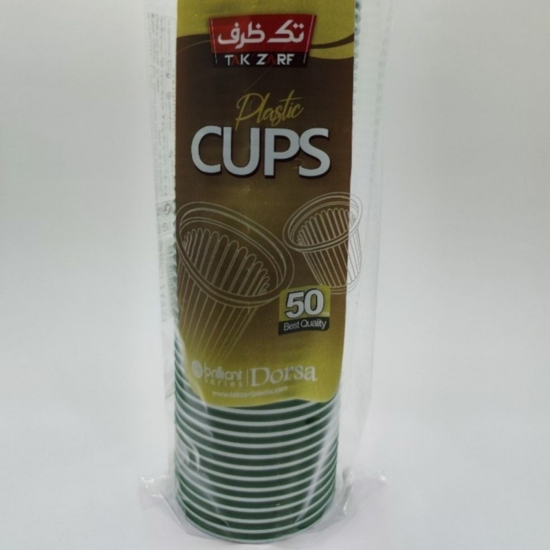 لیوان یکبار مصرف تک ظرف مدل پیکنیک بسته 100 عددی
