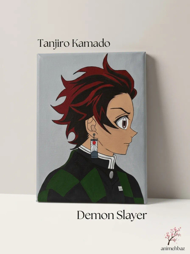 تابلو نقاشی بوم تانجیرو کامادو انیمه شیطان کش (Demon Slayer)