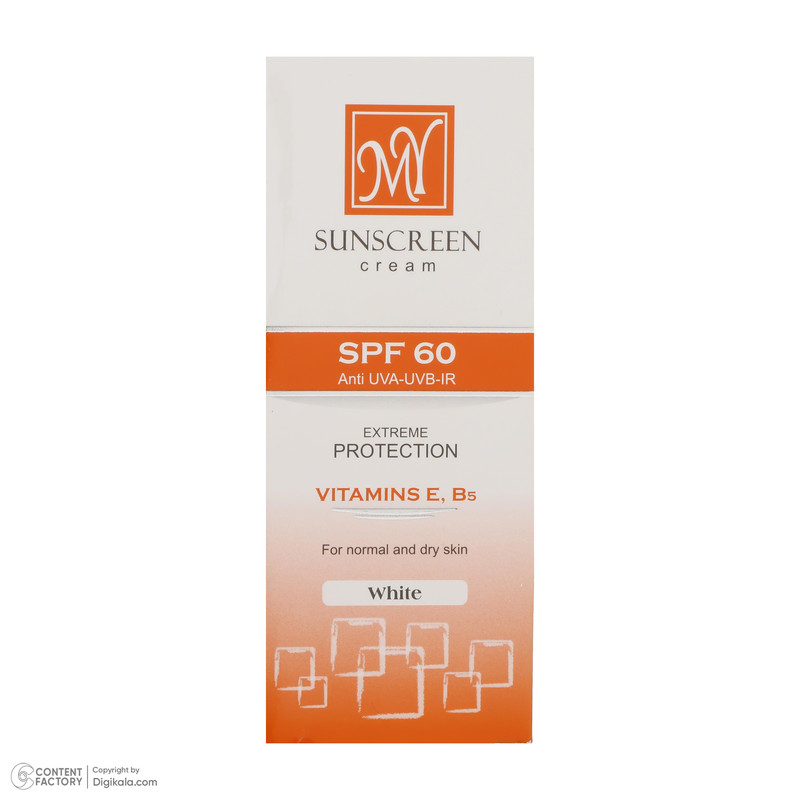 کرم ضدآفتاب بیرنگ مای SPF60 مدل Extreme Protection، مناسب پوستهای نرمال تا خشک، حجم 50 میلیلیتر