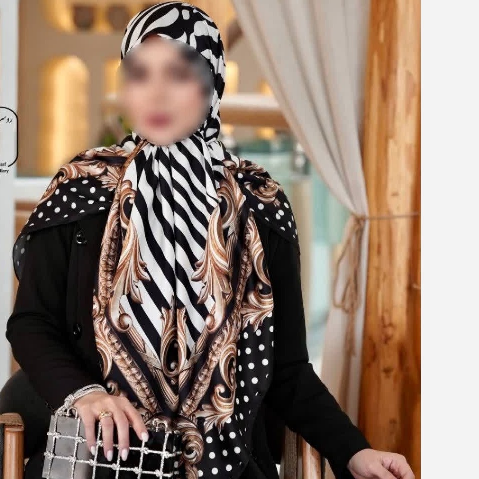 روسری مجلسی ابریشمی توییل