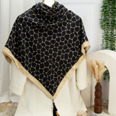 روسری مشکی ترکیبی