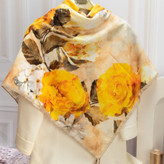 روسری مجلسی زنانه نخی طرحدار