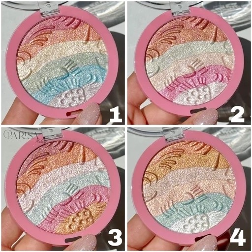 هایلایتر سایه چشم ساحلی پینترستی رنگی شاین اکلیلی گلیتری رنگبندی شاد مناسب سایه چشم مو صورت و بدن رنگ خاص جذاب