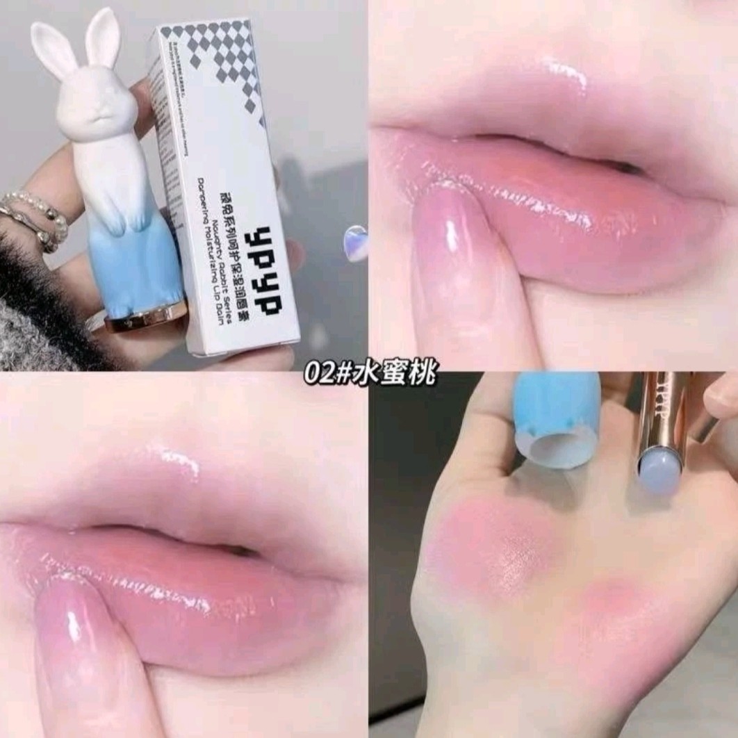 بالم لب کره ای پینترستی خرگوشی فانتزی کیوت بانی خرگوشه فیگور خرگوش بالم لب لاکچری خاص جذاب