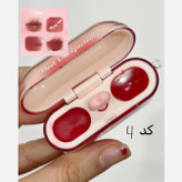 رژ لب ایرپادی فانتزی کیوت دخترانه همراه براش قلبی رژ خیس شیشه ای کره ای و رژ مات مخملی خمیری فانتزی کیوت پینترستی