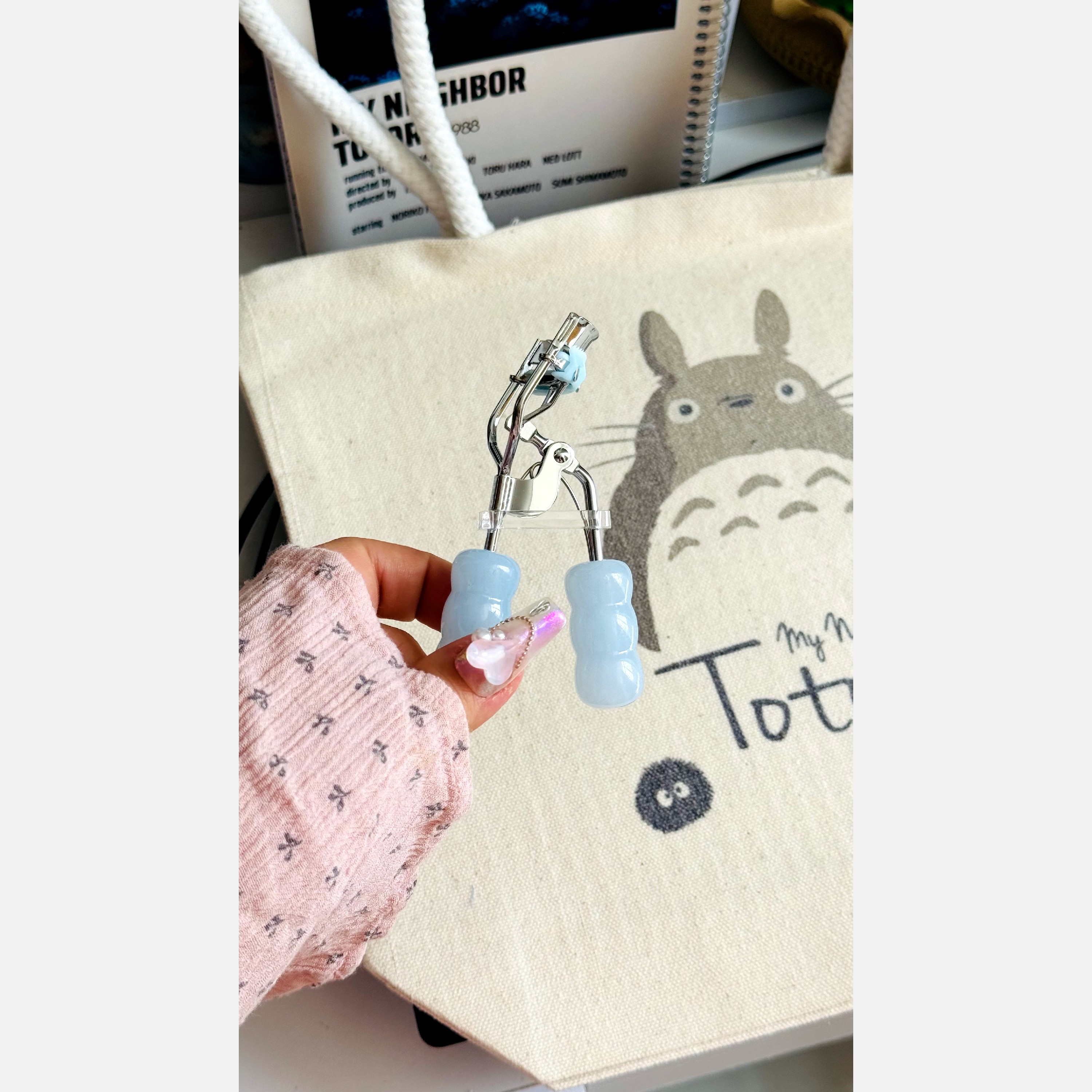 فرمژه کره ای حرفه ای حالت دادن و فر کردن مژه ها دسته خرگوشی جداکننده مژه ها فانتزی کیوت دخترانه