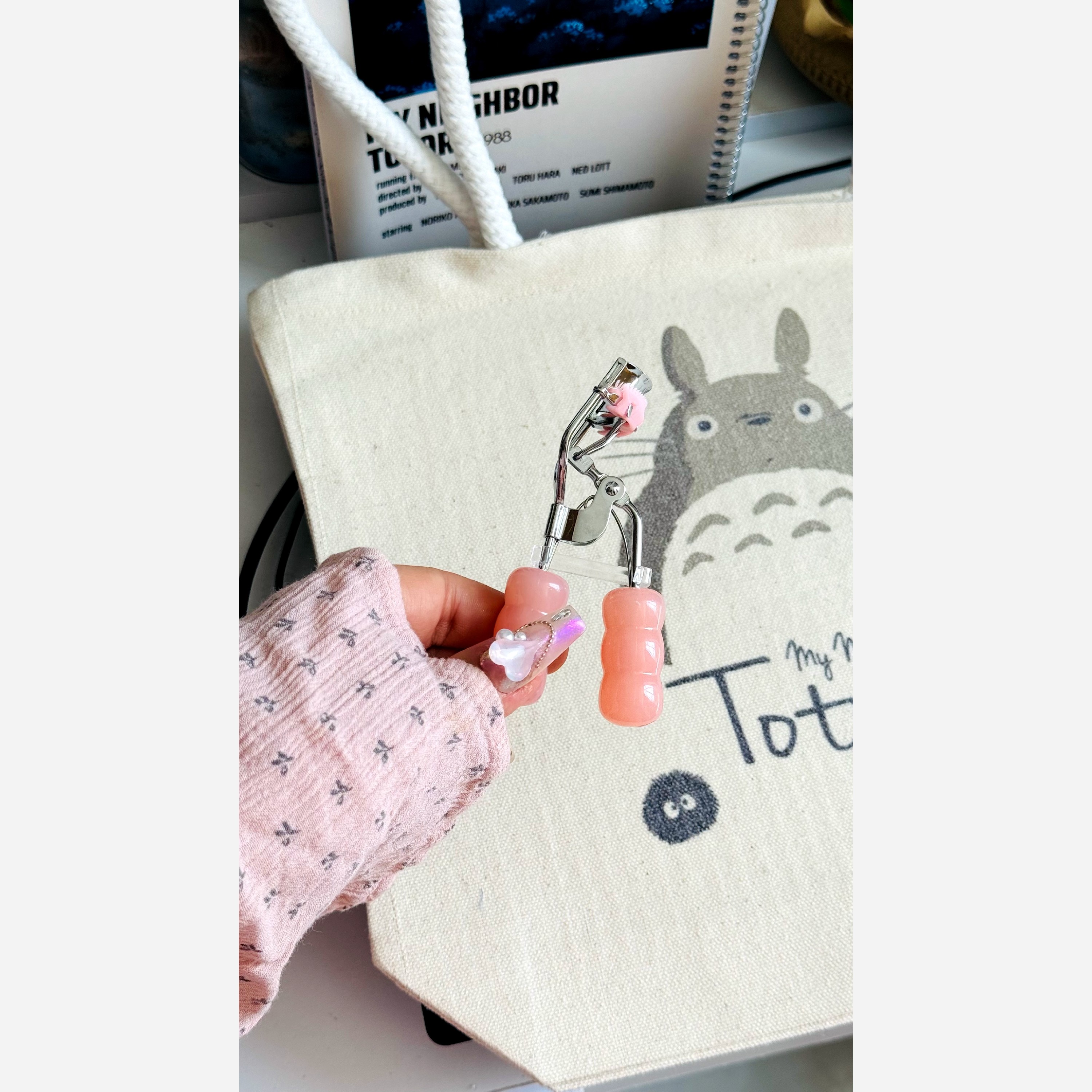 فرمژه کره ای حرفه ای حالت دادن و فر کردن مژه ها دسته خرگوشی جداکننده مژه ها فانتزی کیوت دخترانه