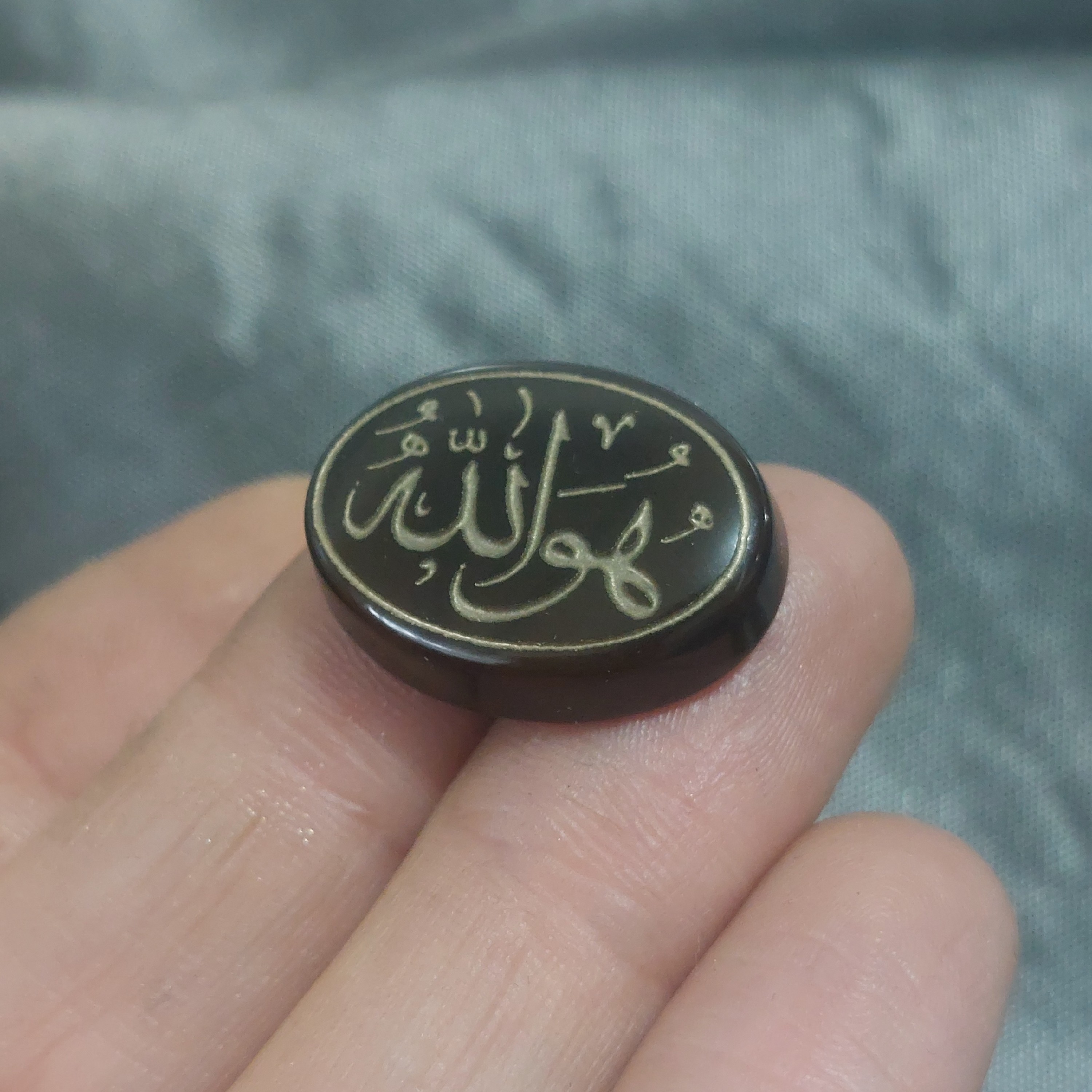 نگین عقیق خراسانی اصل حکاکی هو الله