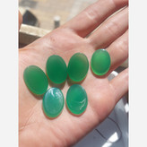 نگین عقیق سبز اصل و معدنی خوشرنگ
