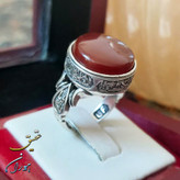انگشتر عقیق دایره مردانه