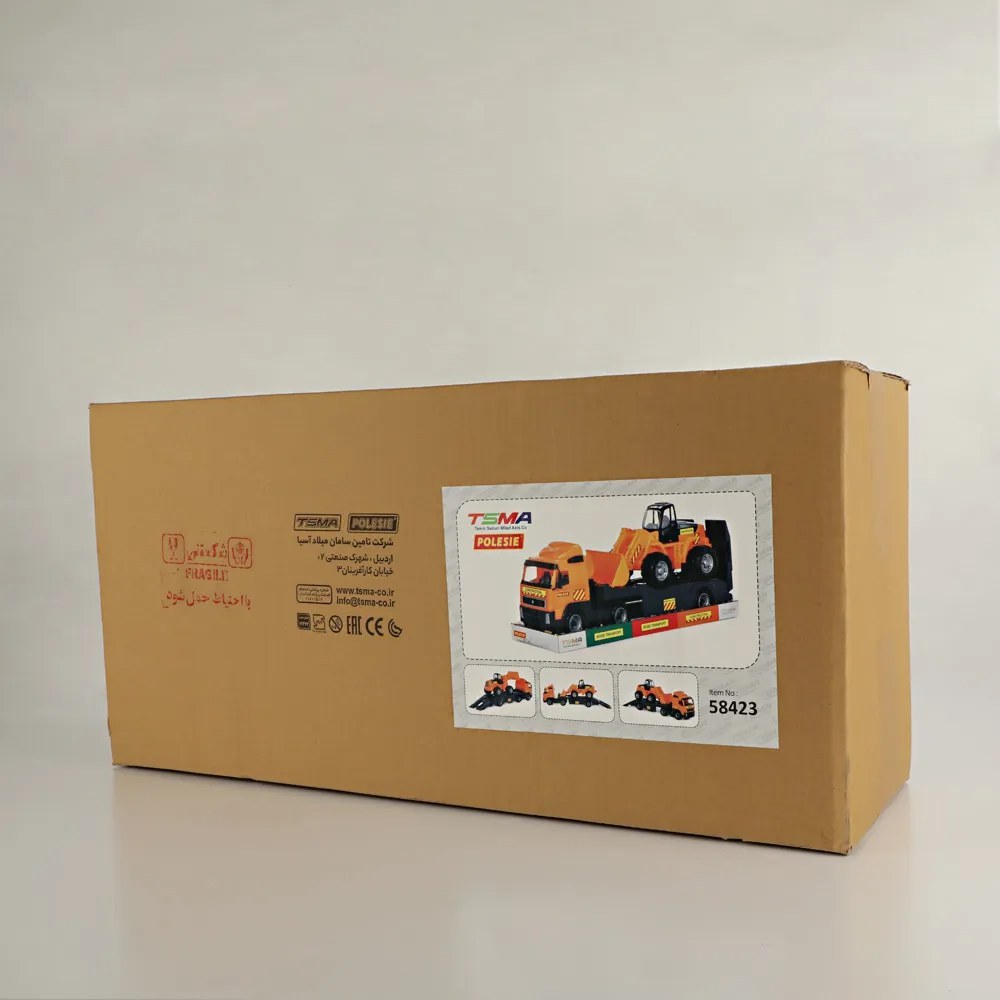 اسباب بازی تریلر و لودر بزرگ