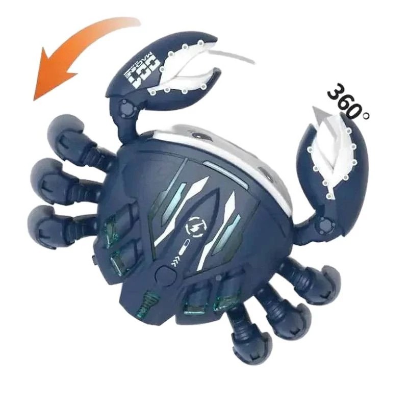 خرچنگ موزیکال دودزا حرکتی باطری خور چرغدار کادویی سیسمونی