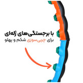 حلقه لاغری و حلقه کمر اصلی هولاهوپ بزرگ و ژله ای اعلا (ارسال رایگان و خرید قسطی)