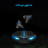هدفون بلوتوثی مدل K55 بدون نویز کنسلینگ، درگاه شارژ USB Type-C، پشتیبانی از فرمان لمسی، دارای سه میکروفون، مقاومت در برابر رطوبت و عرق